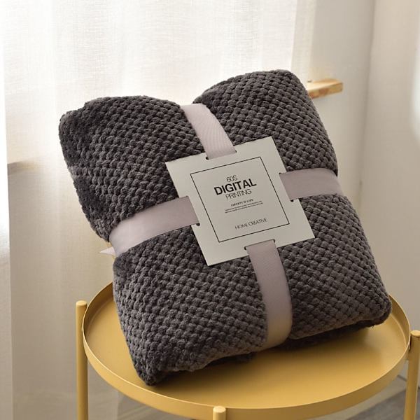 Sofateppe Fleece-teppe SORT Black