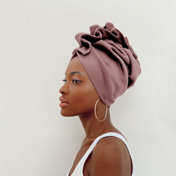 Lady Head Wraps Headscarf Bonnet ROSA pink