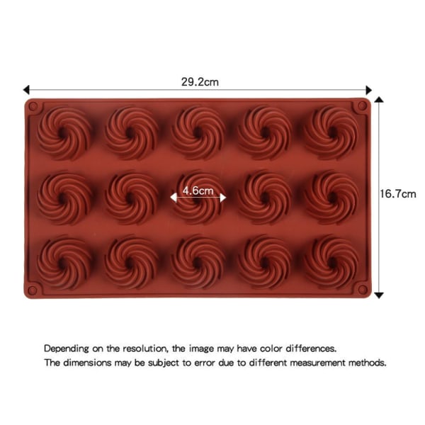 15 Cavity Mini Spiralformad Form Form