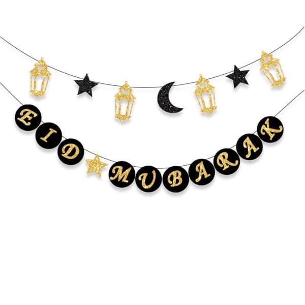 EID Mubarak -lippu Ramadan Kareem -lippu MUSTA
