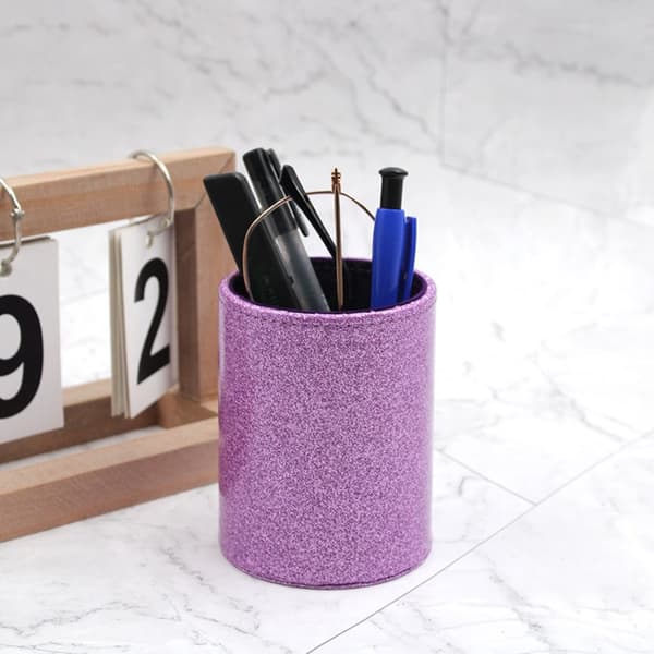 Glitter Pen Holder Blyantkopp PU