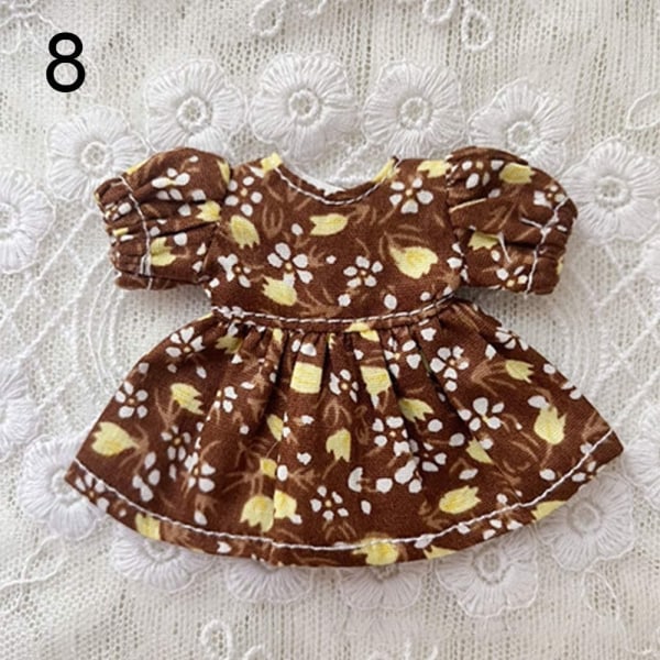 Handgjorda printed klänningar Kortärmade outfits 8 8 8