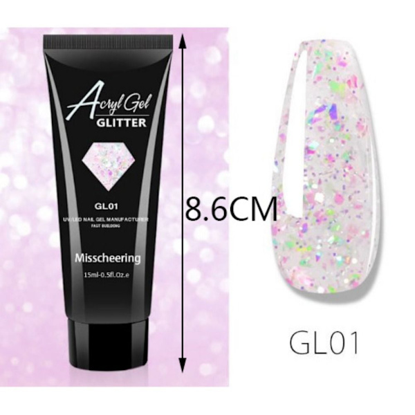 Kynsienpidennysgeeli UV-geeli Kynsienrakennusgeeli GL01 GL01 GL01
