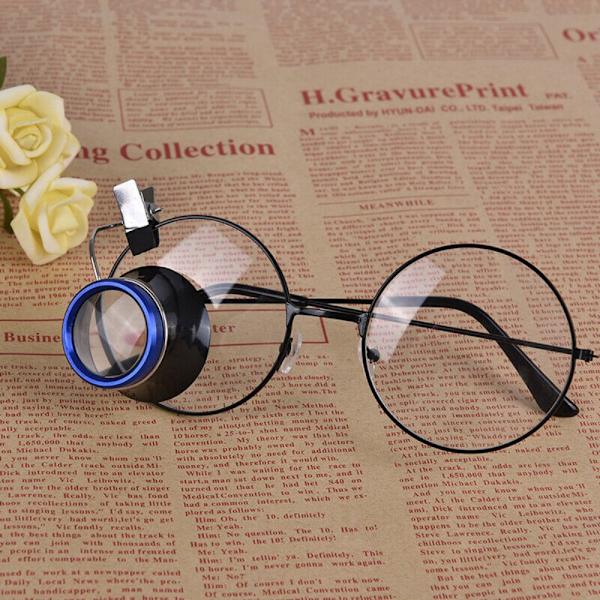 Clip-On Eye Loupe Brilleforstørrelsesglas forstørrelsesglas 5 X 5 X 5 X
