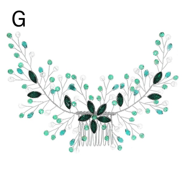 Krystalhårkamme Pandebånd til blomsterblade G G G