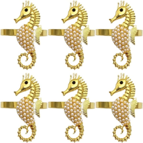 2/4 stk Seahorse Serviettringer Munnring 2STK 2STK 2PCS