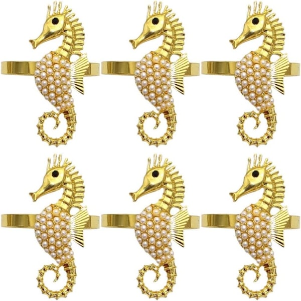 2/4st Seahorse Servettringar Munring 2ST 2ST 2PCS