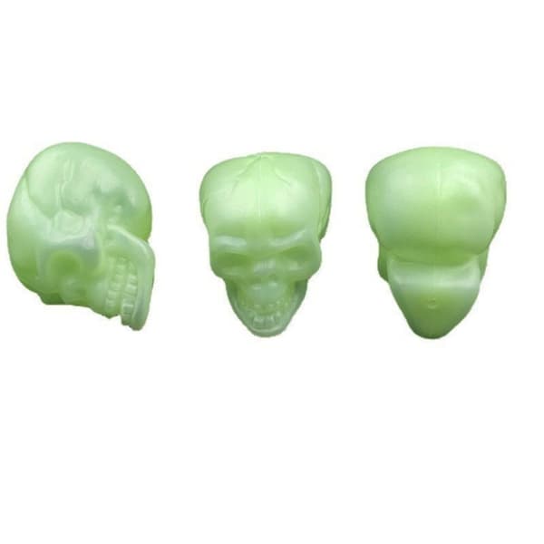100/50 STK Halloween Mini Kraniet Lysende Skeleton Hoved MLUMINØST MLuminous
