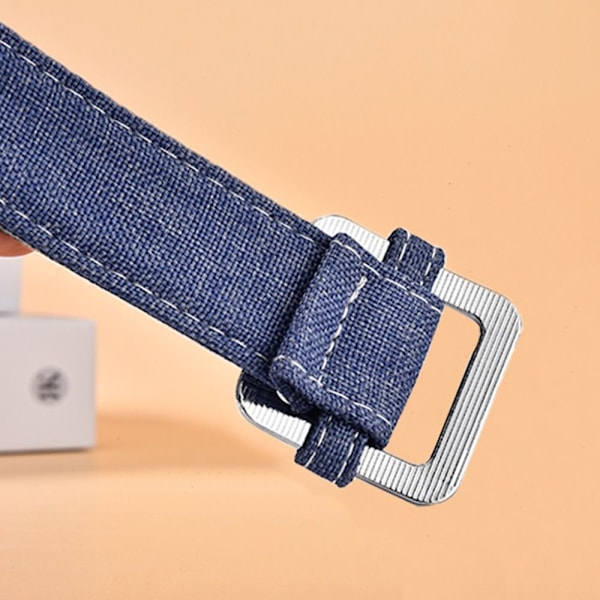 Denim canvas bælte legering, ikke-porøst spænde linning SORT black
