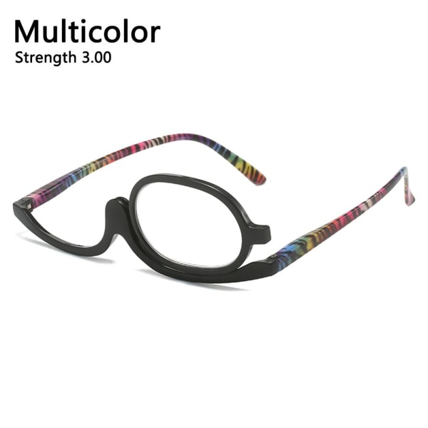 Roterande smink Läsglasögon Vikbara glasögon MULTICOLOR Multicolor Strength 3.00-Strength 3.00