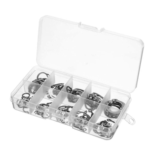 100 STK Sikringssett E-type Cir Clip Lock Snap Ring 100pcs