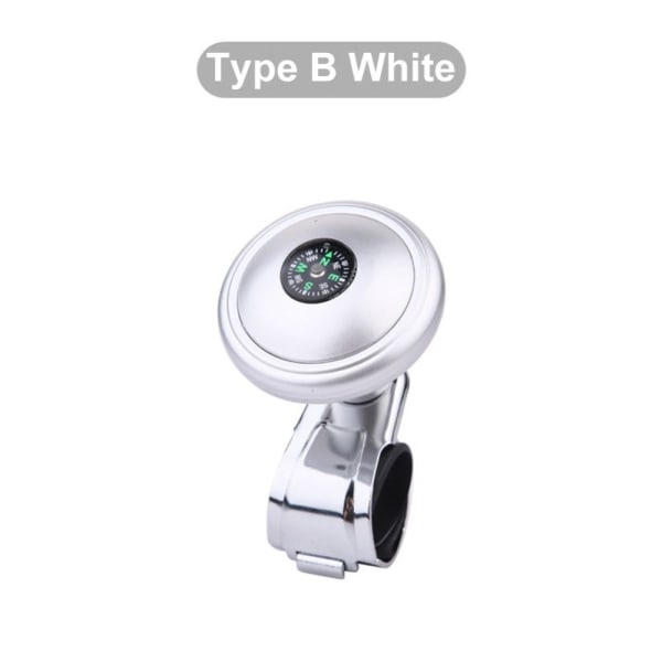 Auton ohjauspyörän nuppi ohjauspyörän pallo VALKOINEN B B White B-B