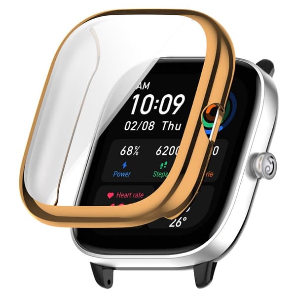 Til Amazfit GTS4 Mini Deksel Skjermbeskytter SØLV silver