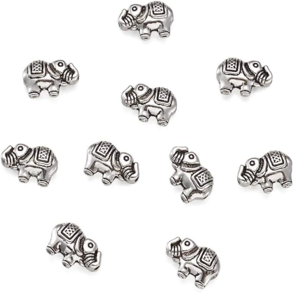 100 stk Spacer Beads Elephant Beads Charm Beads