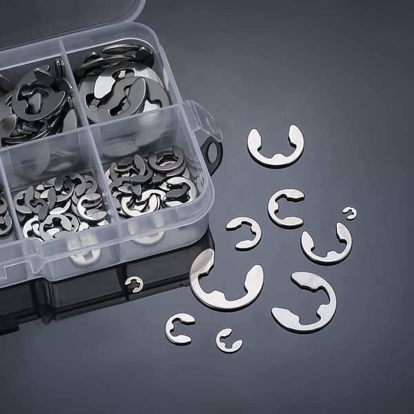 200 st Låsringar E-Clip Circlip Snap Ring Set