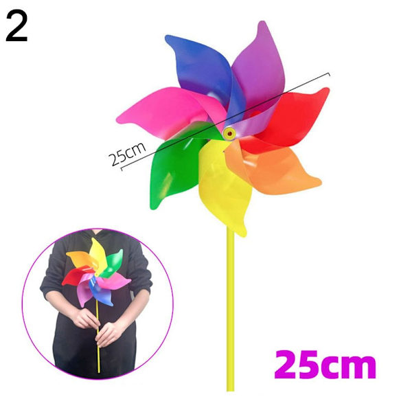 Fargerike solsikkevindmøller Layout Pinwheels Leker 2 2 2