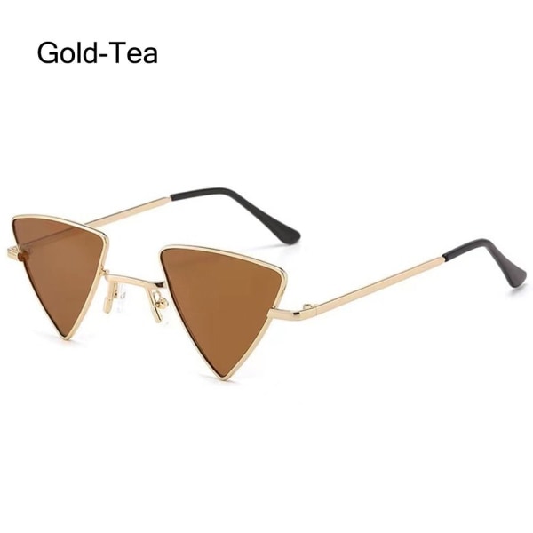 Små Hippie Solglasögon Solglasögon för Dam & Herr GOLD-TEA Gold-Tea
