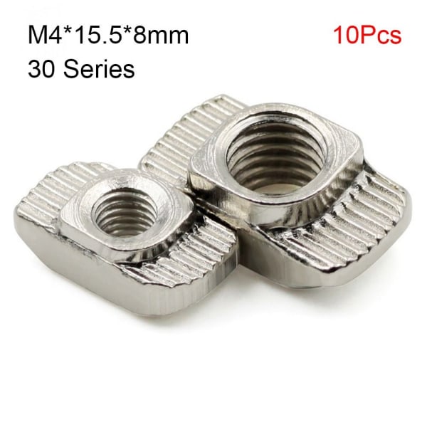 10 stk hammerformede muttere T muttere M430 SERIES 30 SERIES M430 Series