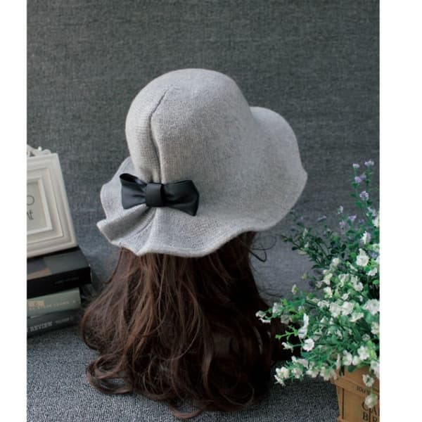 Uld Bøttehatte Dame Bowler Hat BLÅ blue