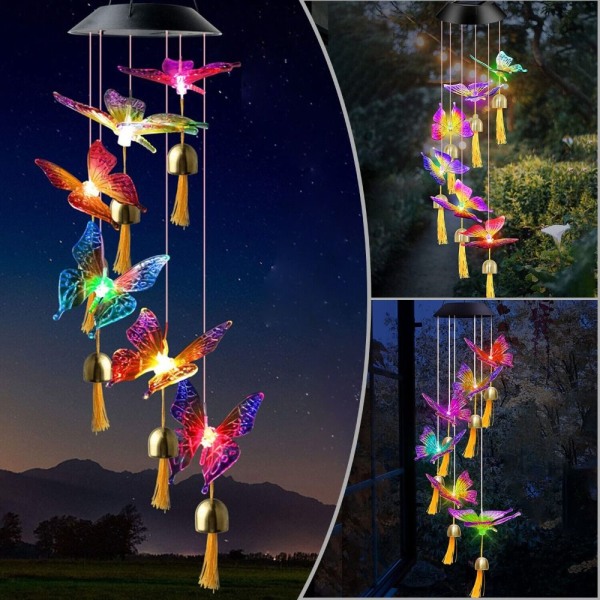 LED Wind Chime Solar Light 2 2 2