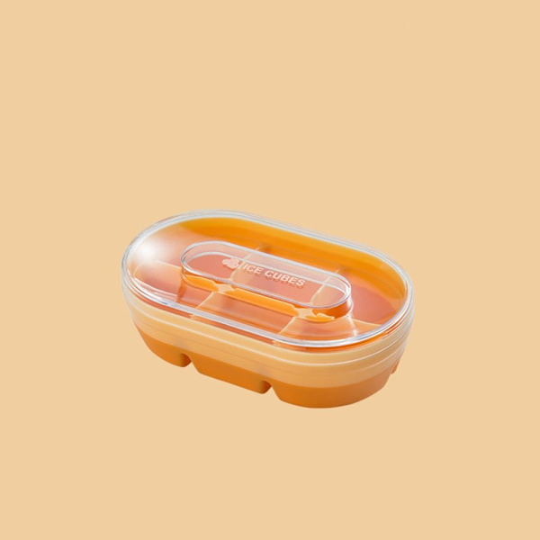 Ice Cube Formar Ice Cube Maker ORANGE Orange