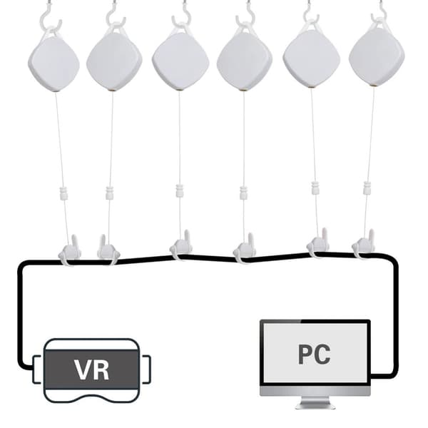 3st VR Cable Management VR Pulley System VIT white