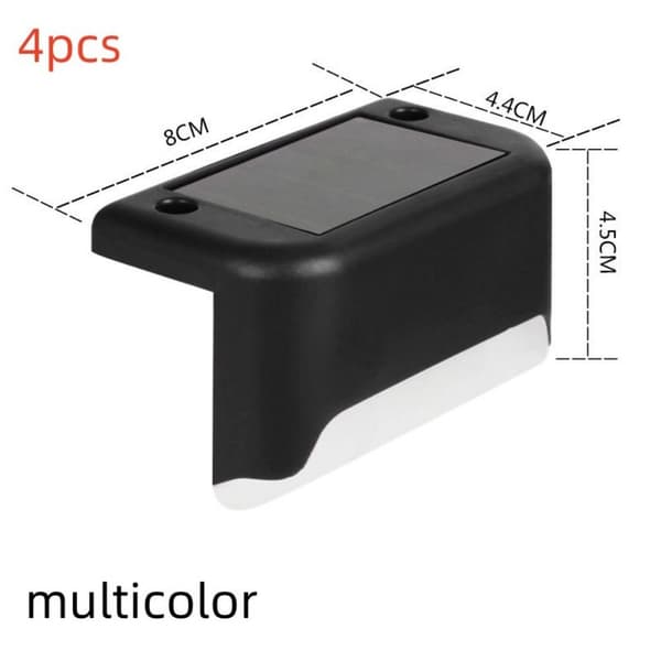 4kpl Deck Lights Polku Puutarha MULTICOLOR MULTICOLOR multicolor