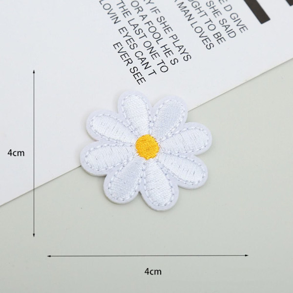 40 STK Blomsterbroderede Patches Broderipuder KAFFE coffee