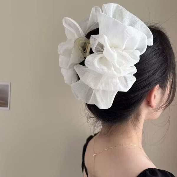 Mesh Bow Bubble Clip -hiusklipsit MUSTA Black
