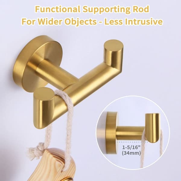 Dobbel krok Robe Holder Håndklekroker