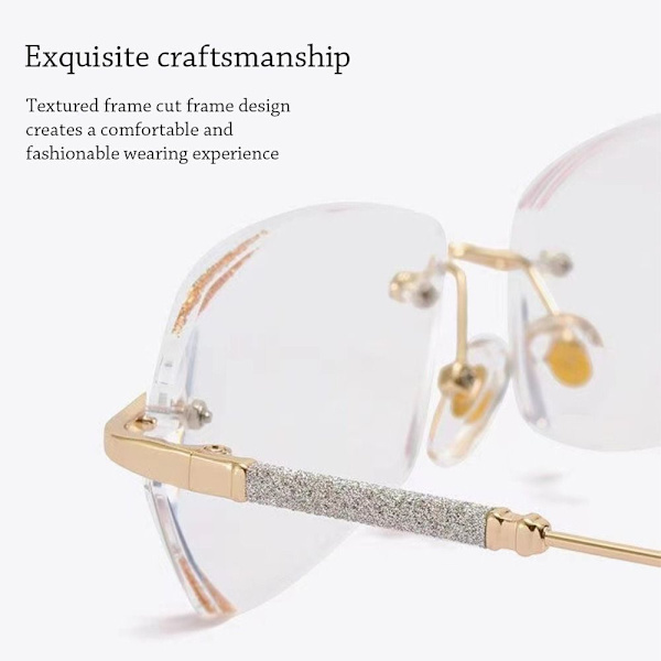 Myopia Briller Anti-Blue Light Briller GULD STYRKE 150 Gold Strength 150