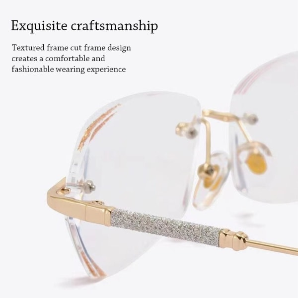 Myopia Glasses Anti-Blue Light Eyeglasses GOLD STRENGTH 400 Gold Strength 400