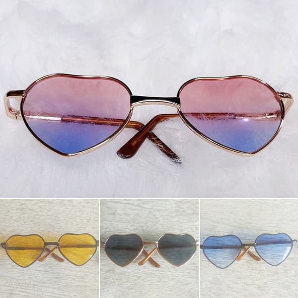 Cute Heart Frame Plush Doll Eyeglasses 2 2 2