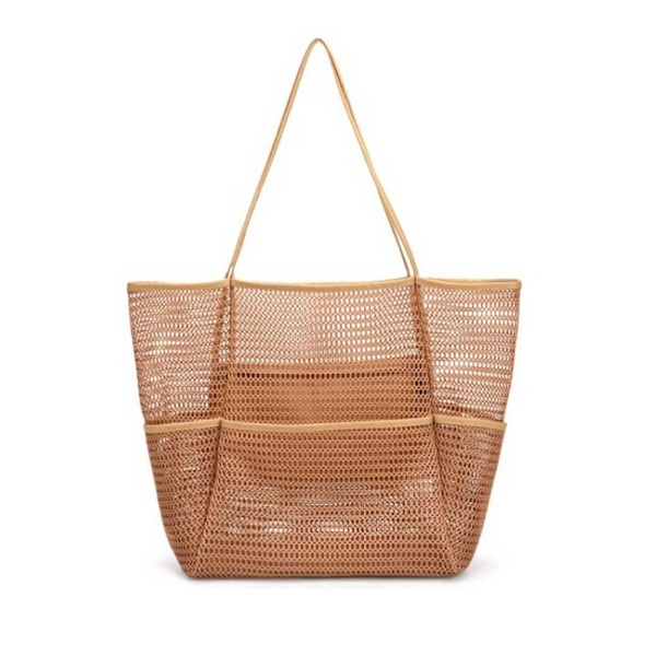 Mesh Beach Kangaskassi Olkalaukut KHAKI khaki