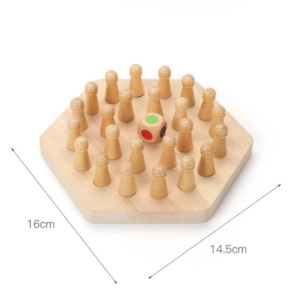 Color Memory Chess Sticks Brettspill 24 capsules