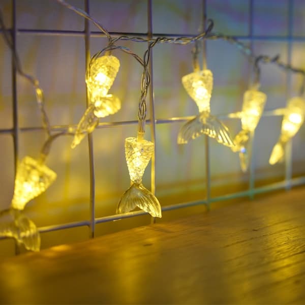 Havfrue Halelampe String Led Lys VARM HVIT VARM HVIT Warm White