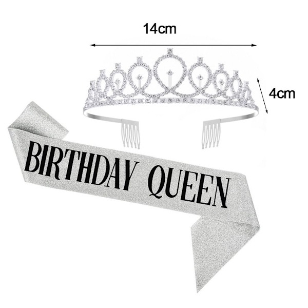 Birthday Queen/Girl Hodeklemme Metall Hårklemmer 4 4 4