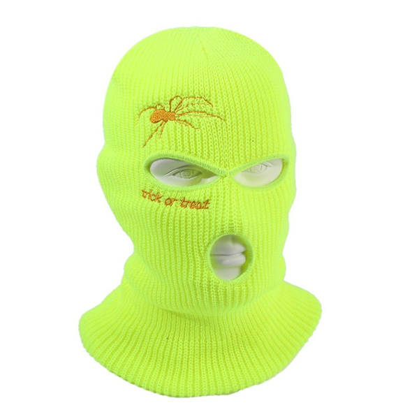 Stickad mössa vindtät mask C C C