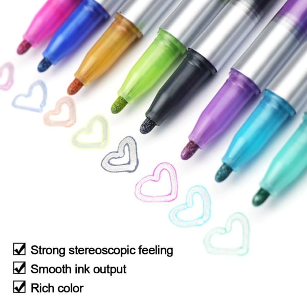 Double Lines Art Markers Outline Art Pen Marker Penne