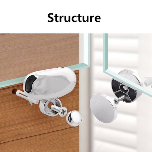 4st Glasspegel Hinger Mirror Clip STYLE 3 Style 3