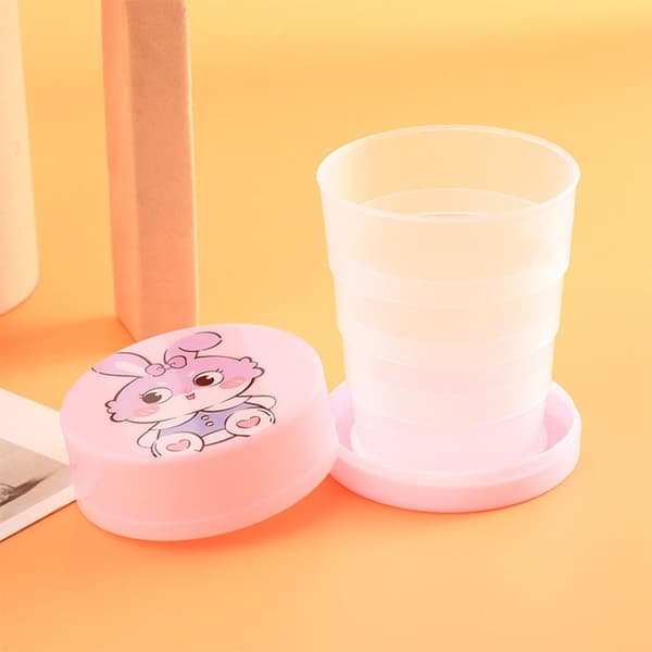4st 100ML Vattenkopp Fällbar kopp ROSA ROSA Pink