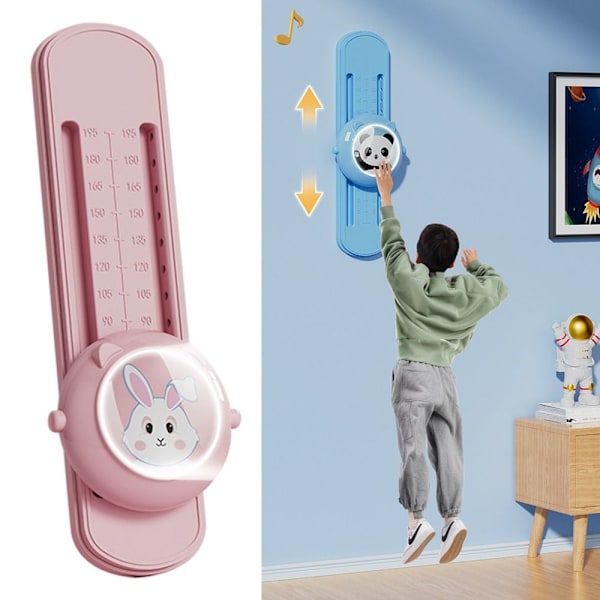 Jump Trainer Touch High Artefact Kids Touch High Jump Counter rosa