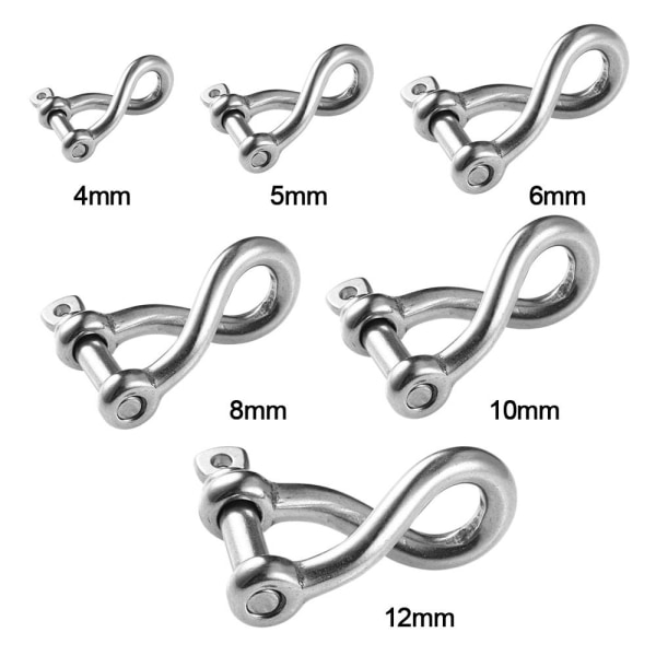 Solid karabinkrok D buestifter 10MM 10mm