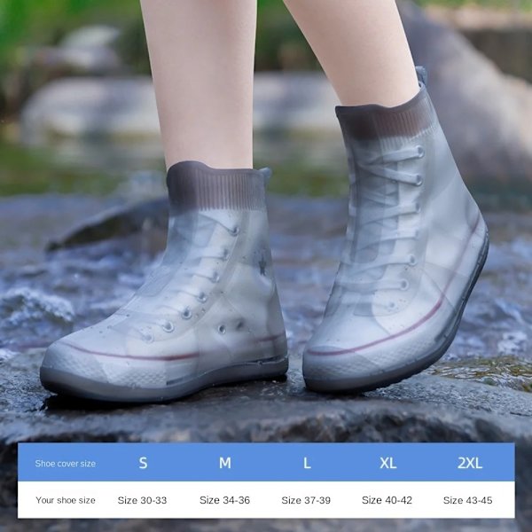 Silikoninen cover High Top Rain Boots Cover GREY S Grey S