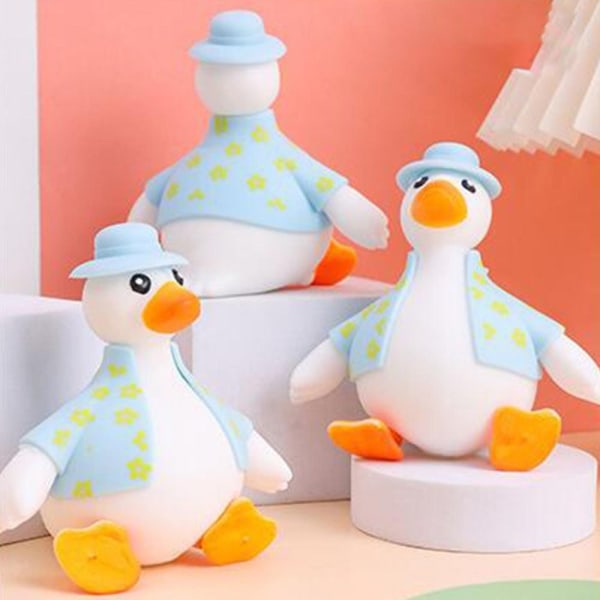 Dekomprimer Dress Up Duck Squeezing Legetøj GUL M yellow M