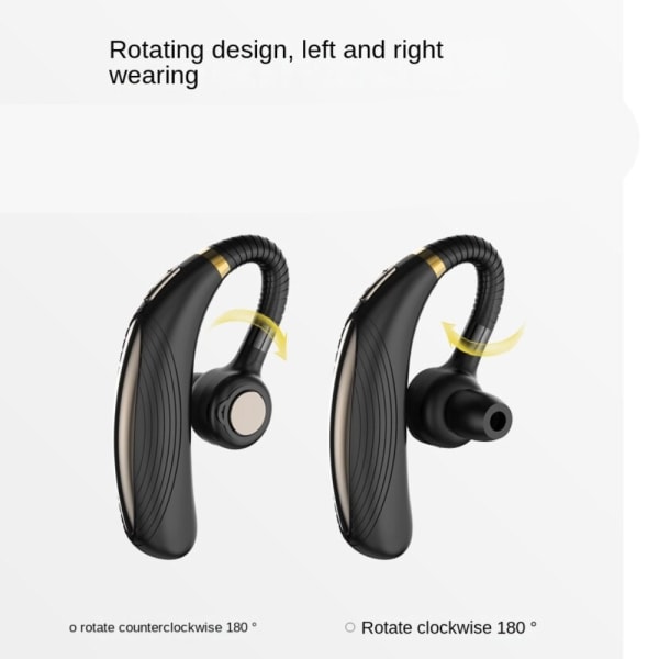 Trådløse Bluetooth hovedtelefoner Gaming Headset Headset høretelefoner Black