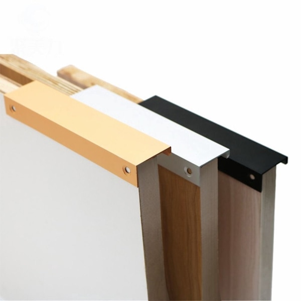 Skjulte Håndtak Skap Trekker SORT 150MM 150MM black 150mm-150mm