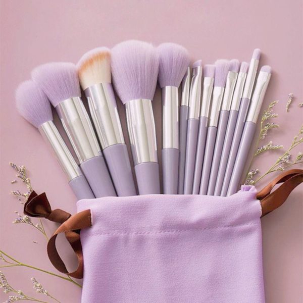 13 stk Makeup Brush Set Make Up Tools BLÅ blue