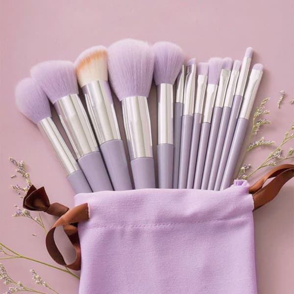 13 stk Makeup Brush Set Make Up Tools GRØNN green