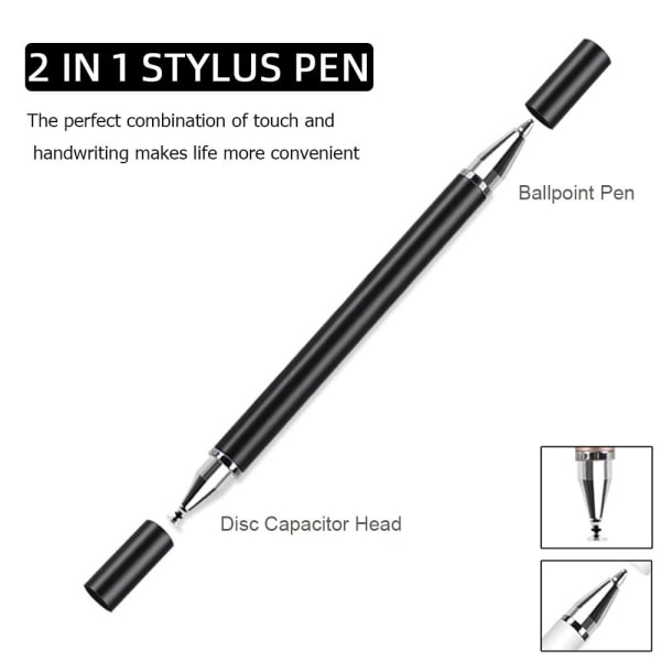 4 STK Stylus Pen Screen Touch Pen SORT 2-I-1 2-I-1 Black 2-in-1-2-in-1